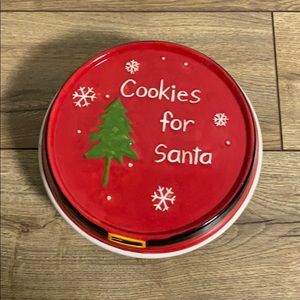 3-D ‘Cookies For Santa’ Plate